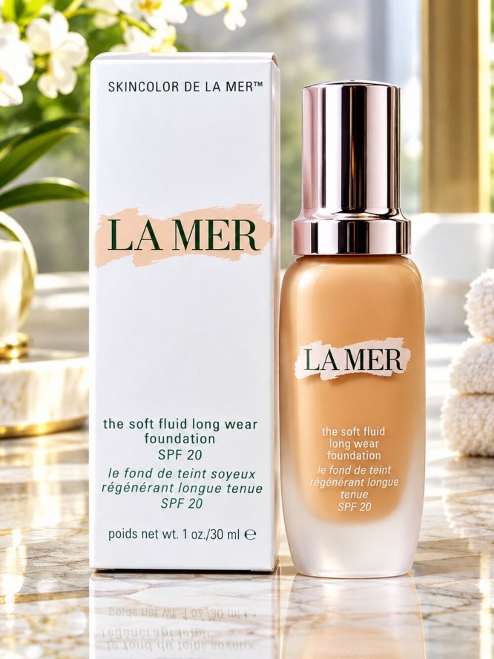 La Mer Soft Fluid Long Wear Foundation SPF 20 – Shade 250 Ivory, 30ml, Sealed